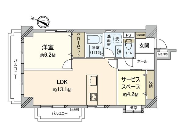 ライオンズマンション吉野町第5 間取図(平面図)