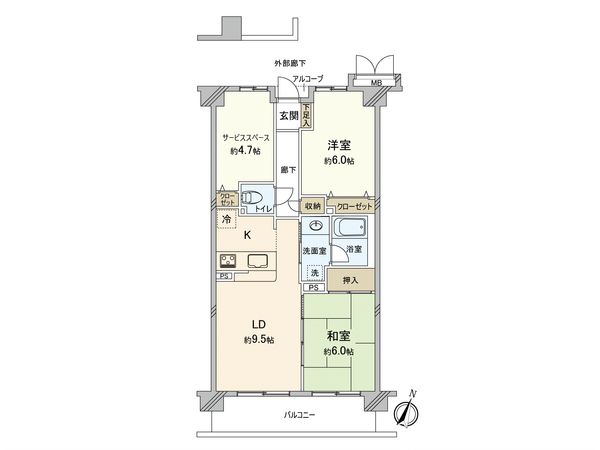 ベイサイトコート横浜 間取図(平面図)
