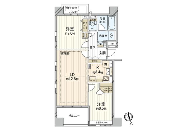 アトラス横浜紅葉坂 間取図(平面図) アトラス横浜紅葉坂 間取図(平面図)