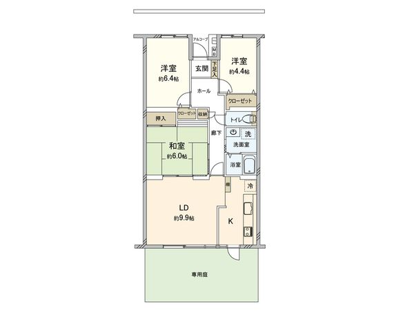 コープ保土ケ谷 A棟 間取図(平面図) コープ保土ケ谷 A棟 間取図(平面図)