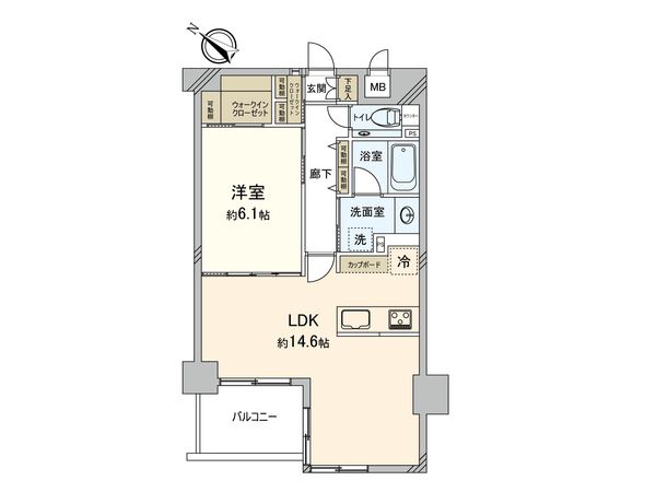 クリオ大通り公園弐番館 間取図(平面図) クリオ大通り公園弐番館 間取図(平面図)