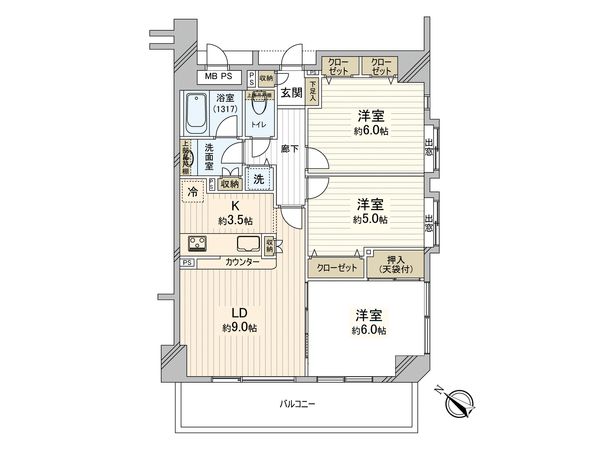 ラディエンス関内南 間取図(平面図) ラディエンス関内南 間取図(平面図)