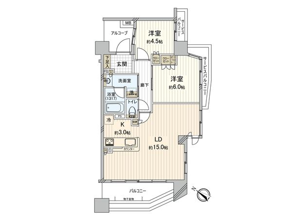 ナイスウィングスクエア横濱阪東橋 間取図(平面図) 間取図(平面図)