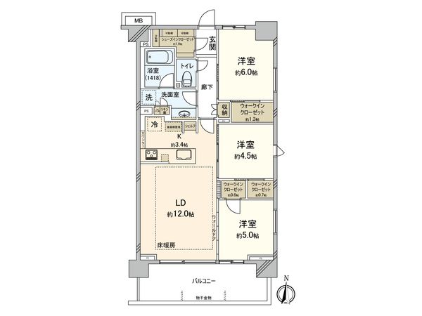 CENTRAL AIR CITY RESIDENCE Ⅰ 間取図(平面図) 間取図(平面図)
