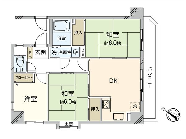 日神パレステージ横浜南 間取図(平面図) 間取図(平面図)