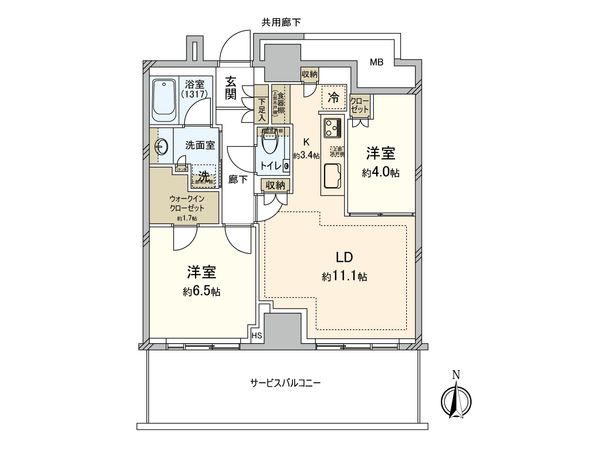THE YOKOHAMA FRONT 間取図(平面図)