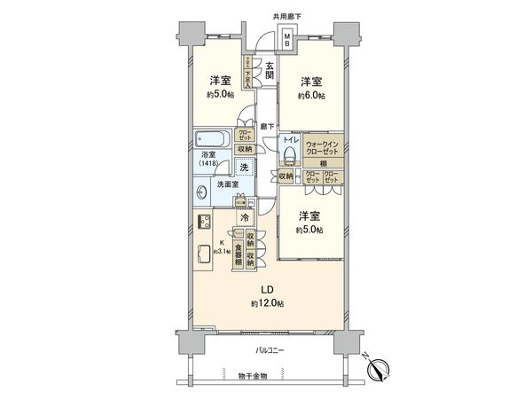 パークホームズ横浜反町 間取図(平面図)