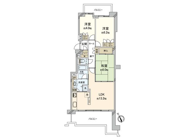 パークシティ横濱A棟 間取図(平面図)
