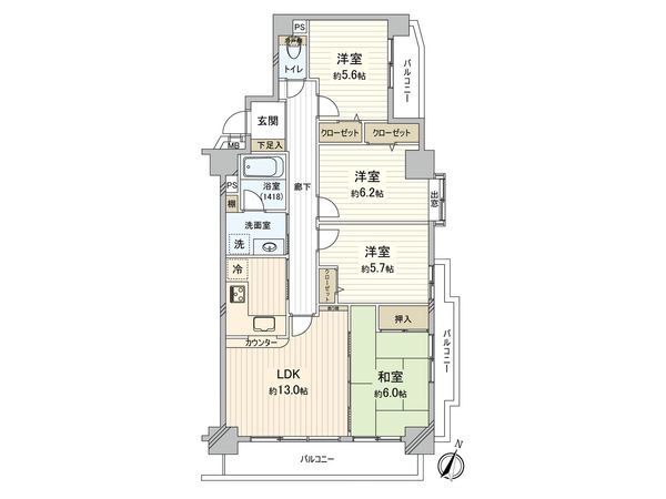 リブゼ横浜ベイスクエア 間取図(平面図) 間取図(平面図)