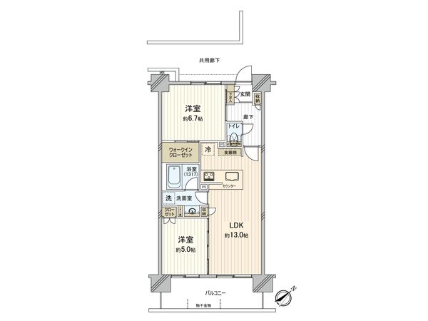 サンクレイドル東神奈川 間取図(平面図)