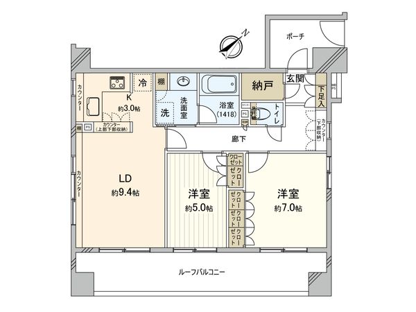 クリオ東神奈川弐番館 間取図(平面図)