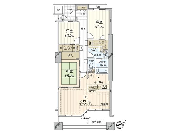 ヨコハマタワーリングスクエア ザ・イースト 間取図(平面図)