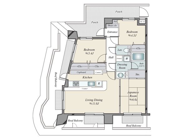 ロワール横浜西 間取図(平面図)