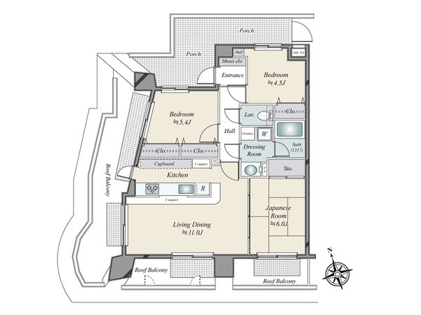 ロワール横浜西 間取図(平面図) ロワール横浜西 間取図(平面図)