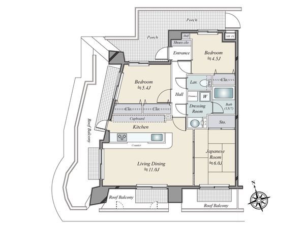 ロワール横浜西 間取図(平面図)