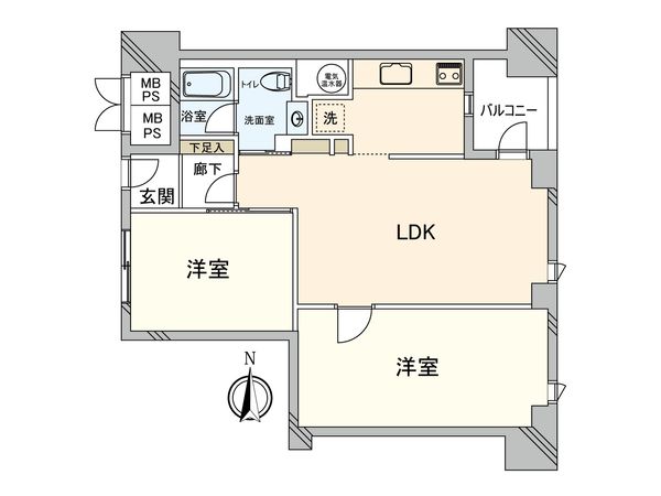 スカイハイツトーカイ 間取図(平面図)