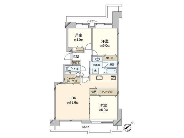 パークシティ本牧 C棟 間取図(平面図)