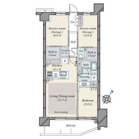 シティテラス横浜 ノース棟 間取図(平面図) シティテラス横浜 ノース棟 間取図(平面図)