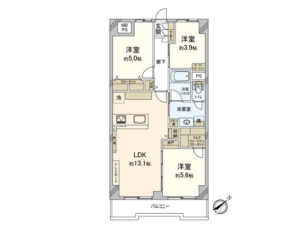 モンテベルデ横浜 間取図(平面図) 間取図(平面図)