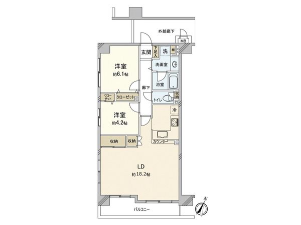 ベイサイトコート横浜 間取図(平面図)