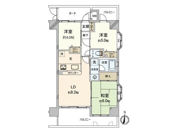 ナイスアーバン東神奈川 間取図(平面図)