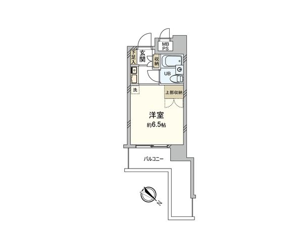 パークノヴァ横浜阪東橋 間取図(平面図)