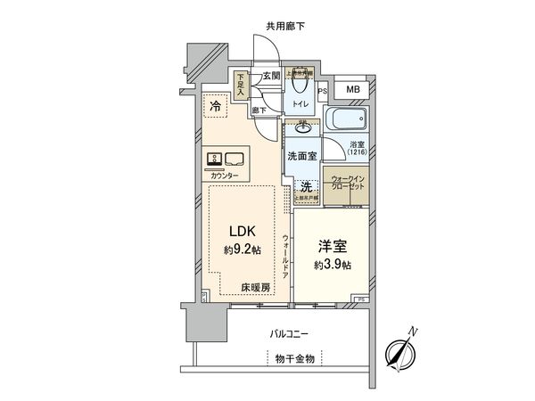 プラウド横浜阪東橋 間取図(平面図) プラウド横浜阪東橋 間取図(平面図)