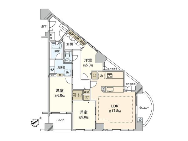 パークホームズ東神奈川ステーションアリーナ 間取図(平面図)