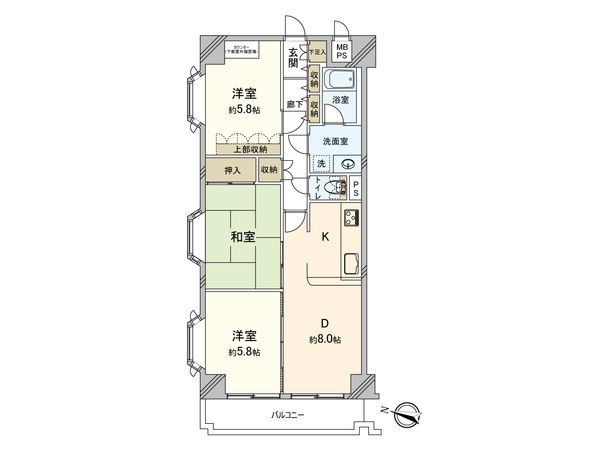 日神パレステージ横濱 間取図(平面図) 日神パレステージ横濱 間取図(平面図)