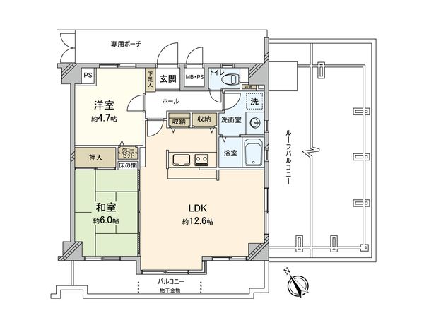ホーユウパレス吉野町 間取図(平面図)