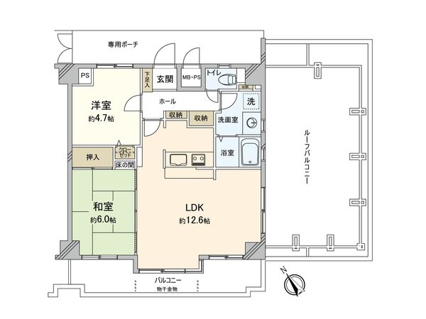 ホーユウパレス吉野町 間取図(平面図)