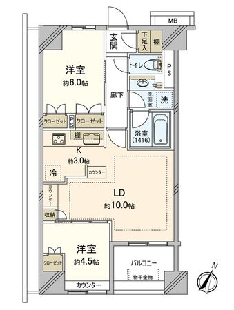 BELISTA横浜 間取図(平面図) BELISTA横浜 間取図(平面図)