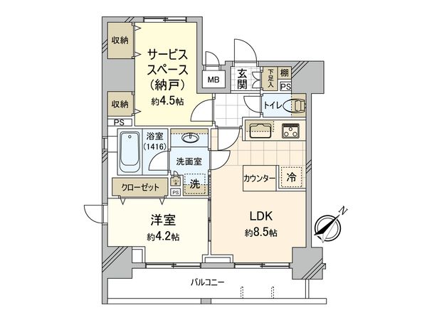 エステムプラザ横濱関内 間取図(平面図)