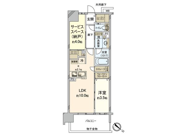 エクセレントシティ西横濱駅前 間取図(平面図)