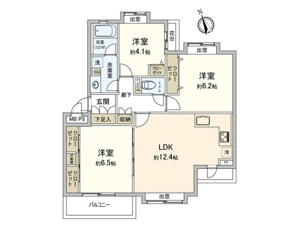 港南中央パーク・ホームズ 間取図(平面図)