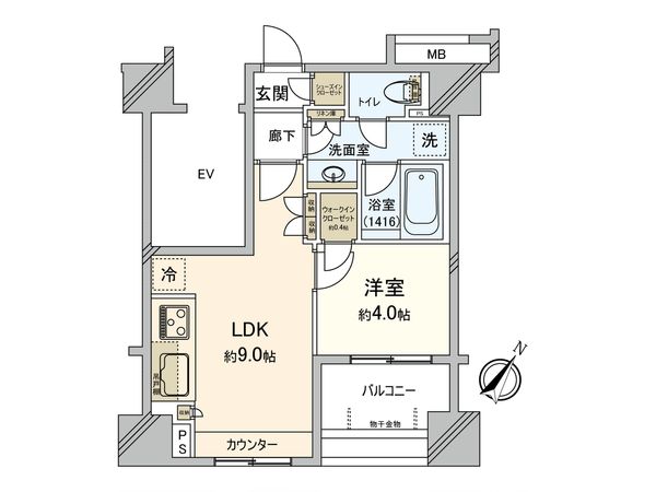 BELISTA横浜弐番館 間取図(平面図) BELISTA横浜弐番館 間取図(平面図)