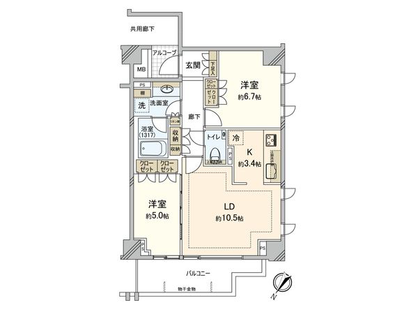 横濱紅葉坂レジデンス 弐番館 間取図(平面図) 横濱紅葉坂レジデンス 弐番館 間取図(平面図)