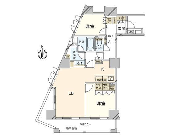 サンクタス横浜mid 間取図(平面図) サンクタス横浜mid 間取図(平面図)