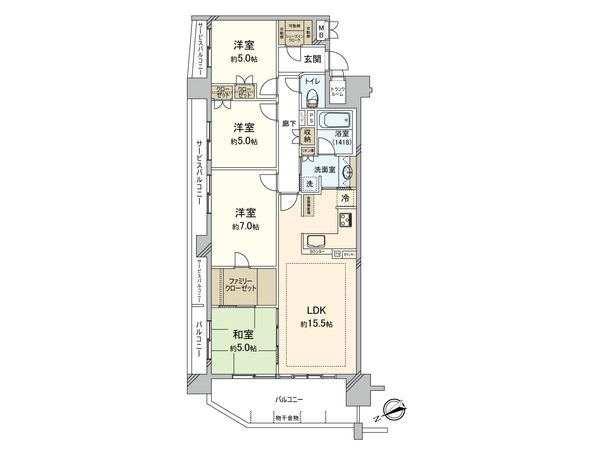 ファインレジデンス横浜片倉パークプレミア 間取図(平面図) ファインレジデンス横浜片倉パークプレミア 間取図(平面図)