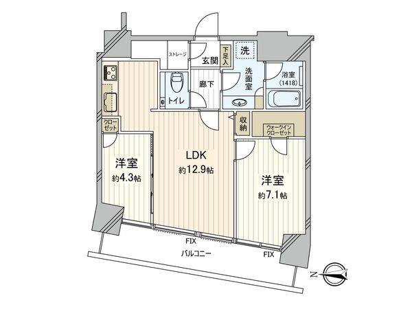 M.M.TOWERS FORESIS R棟 間取図(平面図) M.M.TOWERS FORESIS R棟 間取図(平面図)