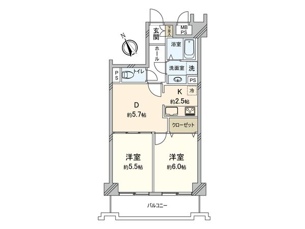 ワコーレ三ッ沢公園 間取図(平面図) ワコーレ三ッ沢公園 間取図(平面図)