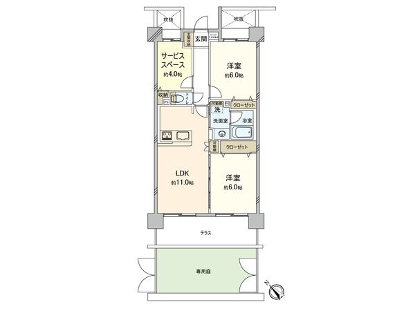 シティウインズ東神奈川 間取図(平面図) シティウインズ東神奈川 間取図(平面図)