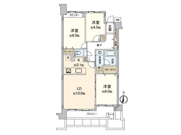 三ツ沢パークホームズ参番館 間取図(平面図) 三ツ沢パークホームズ参番館 間取図(平面図)