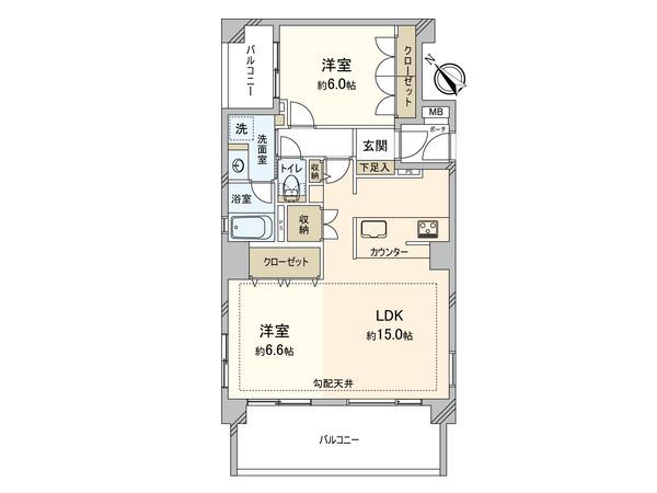 グランドメゾン横浜蒔田 間取図(平面図) グランドメゾン横浜蒔田 間取図(平面図)