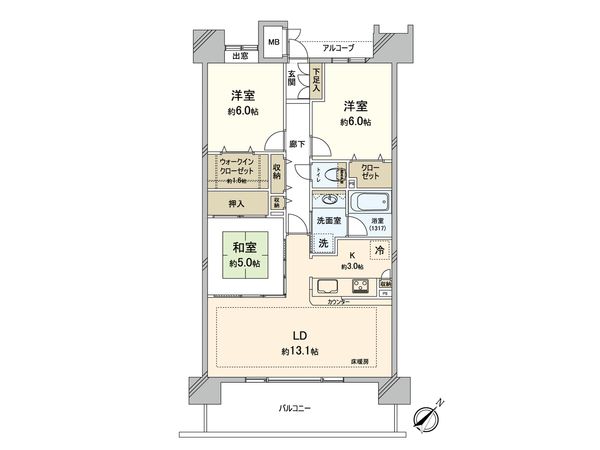ベイステージ横浜432 間取図(平面図) ベイステージ横浜432 間取図(平面図)