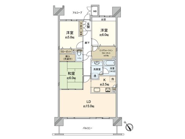 ベイステージ横浜432 間取図(平面図) ベイステージ横浜432 間取図(平面図)