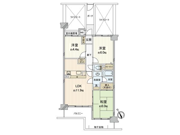 ラムセス横浜星川 間取図(平面図) ラムセス横浜星川 間取図(平面図)