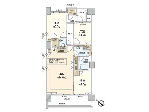 パークホームズ横浜ブロッサムアベニュー 間取図(平面図) パークホームズ横浜ブロッサムアベニュー 間取図(平面図)