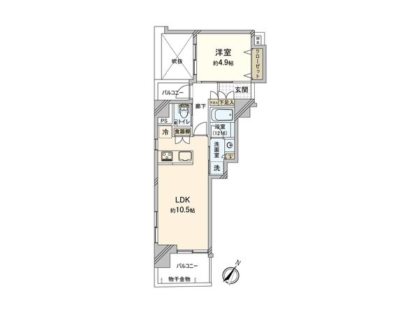 リシャール横濱元町 間取図(平面図) リシャール横濱元町 間取図(平面図)