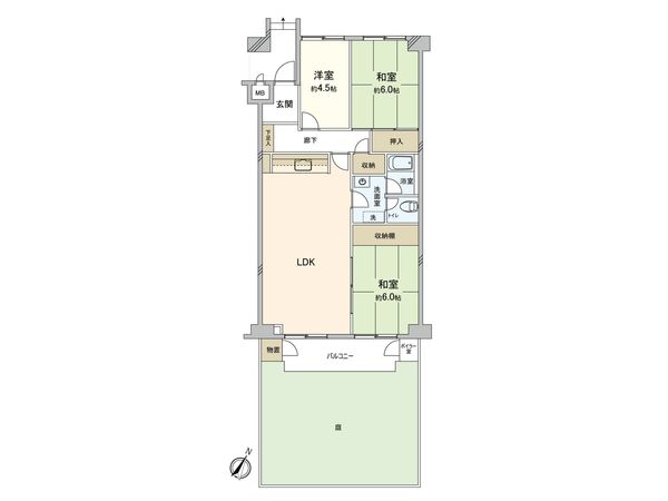 三ツ沢ハイタウン 参号棟 間取図(平面図) 三ツ沢ハイタウン 参号棟 間取図(平面図)